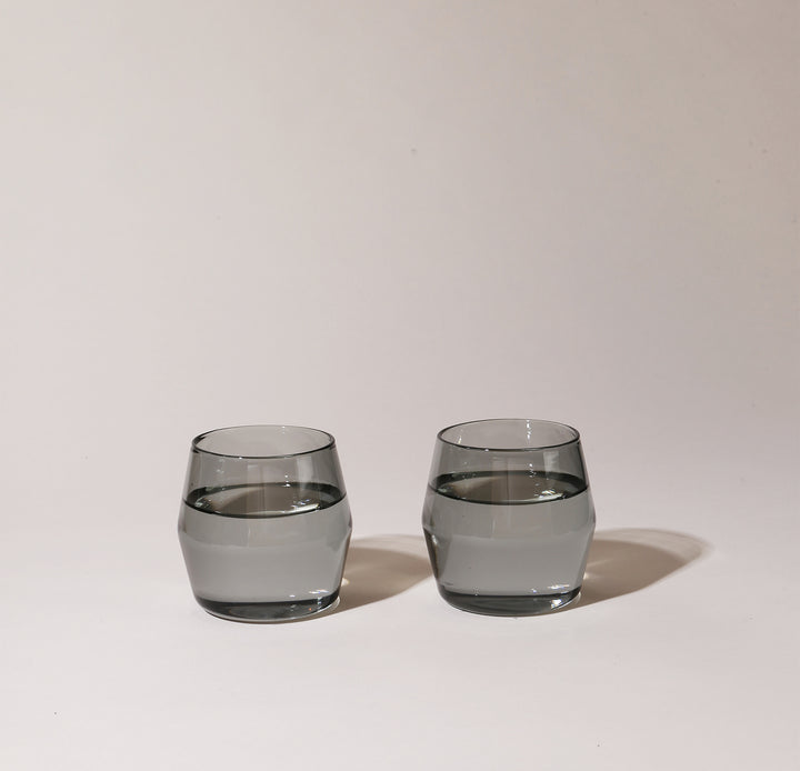 Century 6oz Grey Glass - Set of Two